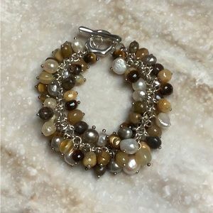 😍925 Silver & Multi-Gemstone Bracelet 😍NWOT